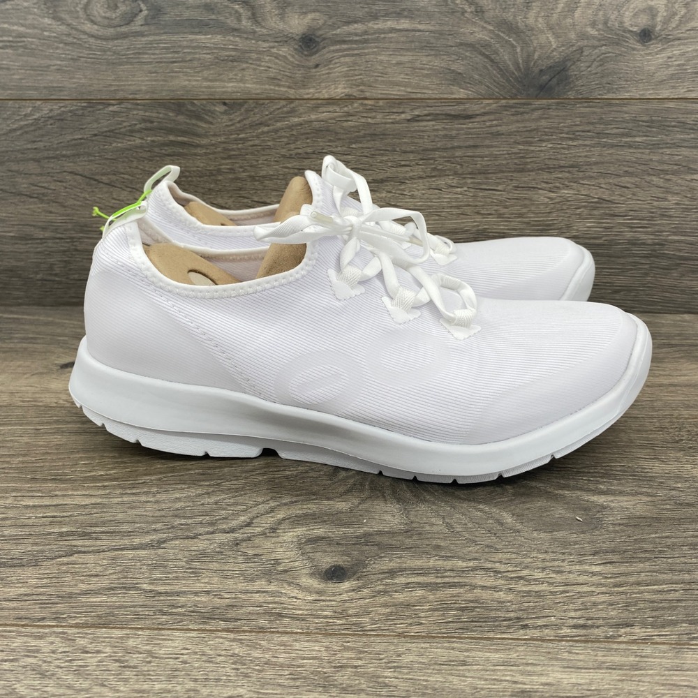 OOfos OOmg Sport LS Sneakers Mens 10 White Recovery Lace Up Shoes 5086